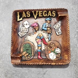 Vintage Las Vegas Decorative Ashtray/Wall Plate